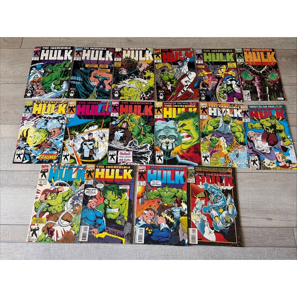 Rare Lot Incredible Hulk 381 384-389, 394-399, 403 410 411 414 Marvel Punisher